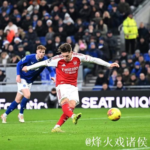 英超-约克雷斯点球破门 阿森纳1-0险胜埃弗顿 2分优势领跑榜首